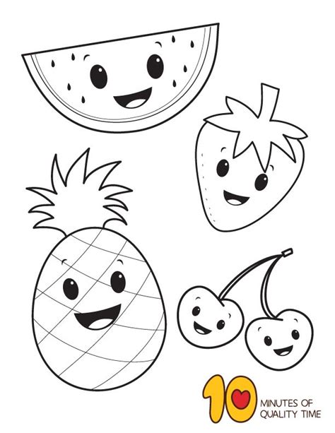 fruit coloring page fruit coloring pages cute coloring pages