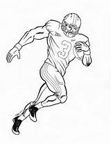 Coloring Pages Football Auburn Printable Sheets Drawing Drawings Newton Cam Player Alabama Manning Peyton Color Michigan Kids Print Cliparts Sports sketch template