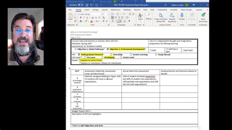 entire qep assessment report process youtube