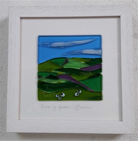 Fields Of Heather Fused Glass Landscape King S Forge Glass