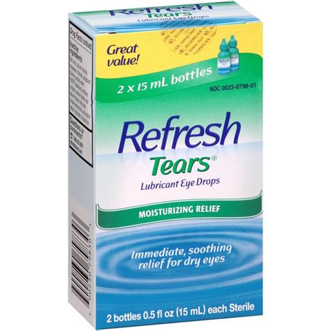 refresh tears lubricant eye drops  fl oz instacart