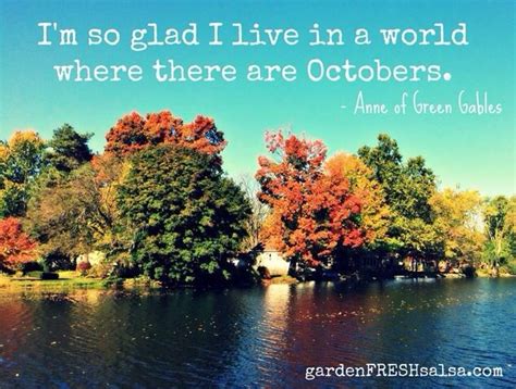 october colours  quote   anne  green gables  images anne  green gables