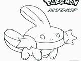 Mudkip Coloring Pages Pokemon Getcolorings Famous sketch template
