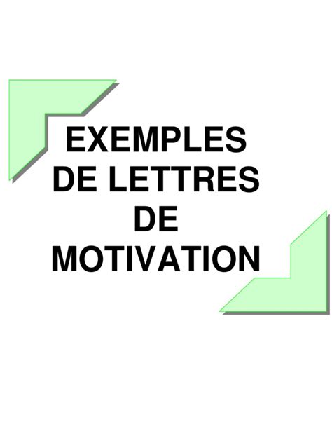 lettre de motivationpdf motivation developement personel