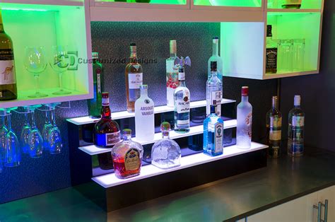 36 Home Bar Shelves Led Liquor Display Back Bar