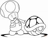 Mario Toad Coloring Pages Super Kart Bros Printable Shell Green Wii Coloriage Brothers Color Toadette Paper Print Supercoloring Shells Kids sketch template