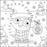 Dots Connect Coloring Christmas Choose Board Owl Allowed Commercial Use sketch template