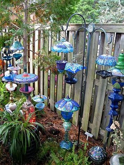 Amazing Glass Garden Ideas14 Garden Art Diy Garden Crafts Glass