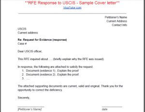 request  evidence rfe visa tutor