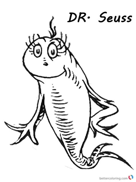 dr seuss  fish  fish coloring pages colorful cute fish