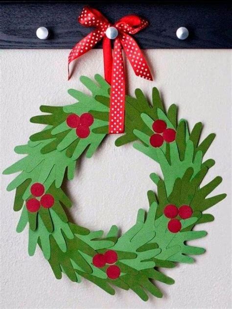 easy christmas wreath ideas  kids    parents kids art