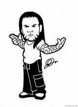 Coloring Pages Coloring4free Hardy Jeff Wwe Kids Related Posts sketch template