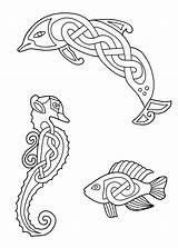 Celtic Coloring Animals Pages Designs Adult Inspired sketch template