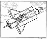 Ruimtevaart Kleurplaat Geschiedenis Coloring Spaceship Geschichte Raumfahrt Shutlle Malvorlage sketch template