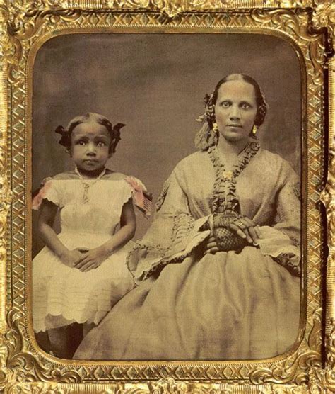 1860 mother and daughter daguerreotype vintage black glamour african american history