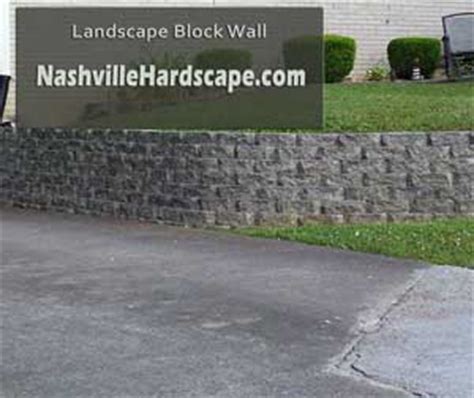 nashville concrete block retaining walls  landscape retaining walls
