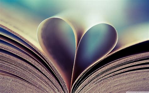 book pages heart love wallpaper