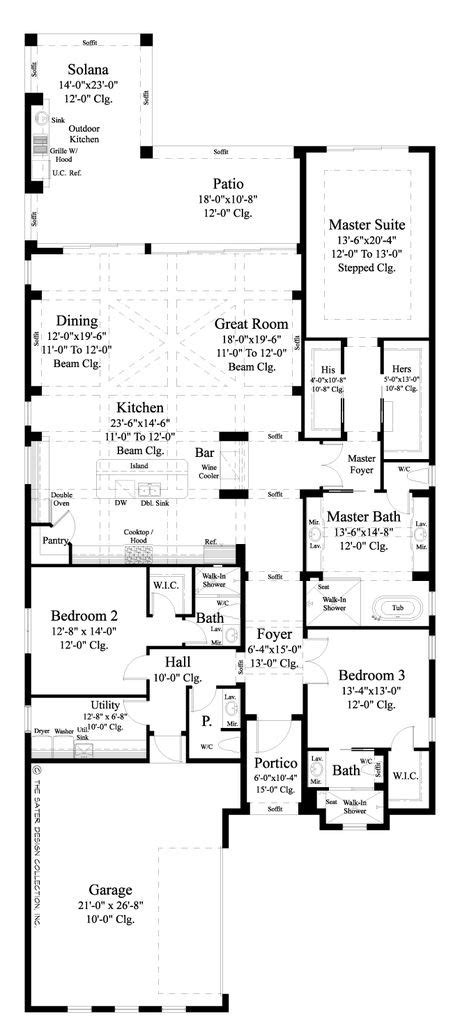narrow lot  bedroom house plans  home plans design