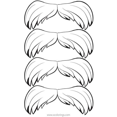 printable lorax mustache