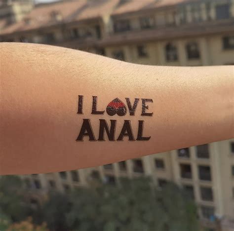 3 Pack I Love Anal Temporary Tattoo Bondage Bdsm Adult Sex Etsy