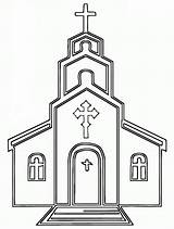 Desenhos Igrejas Colorir Desenhar sketch template