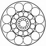 Kreise Ausmalen Malvorlagen Mandalas Thema Weitere sketch template