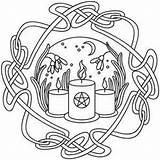Coloring Pagan Imbolc Pages Wiccan Wheel Year Embroidery Designs Urbanthreads Colouring Patterns Stencil Book Crafts Shadows Urban Threads Pattern Awesome sketch template
