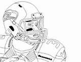 Coloring Pages Lynch Marshawn Nfl Template sketch template