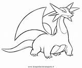 Salamence Pokemon Coloring Pages Colouring Template sketch template