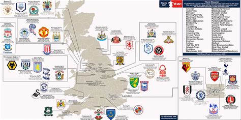 english corner franciscanos premier league football clubs  map