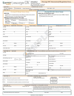 oncotype dx requisition printable form fill  sign printable template