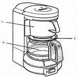 Coffee Maker Drawing Sunbeam Parts Getdrawings Ereplacementparts Fig sketch template