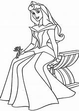 Aurora Princess Coloring Pages Flower Disney Baby Princesses Color Holding Chair Sleeping Beauty Sitting Print Kids Getdrawings Popular Coloringhome sketch template