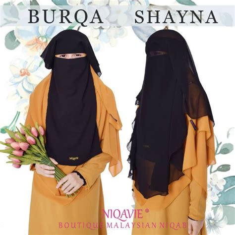 niqavie niqab 3 layer chiffon aritachi gred no 1 shopee malaysia