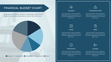 financial budget pie chart pie chart template