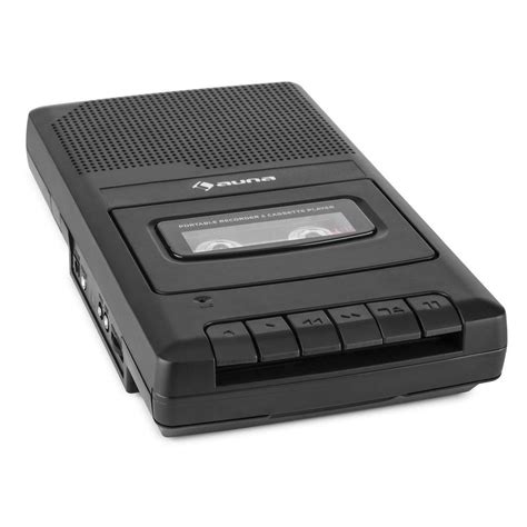 Auna Portable Cassette Recorder Voice Recording Loudspeaker Vintage