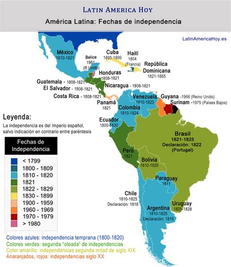 la independencia de los paises de america latina latin america hoy