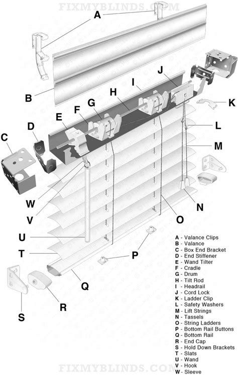 explosive blind diagrams blind repair window blinds repair mini blinds