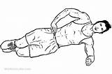 Side Modified Plank Workoutlabs Planks sketch template