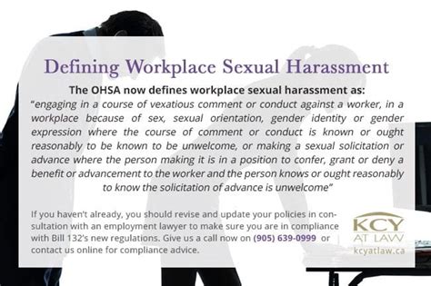 Bill 132 New Protections Against Sexual Harassment In The Workplace