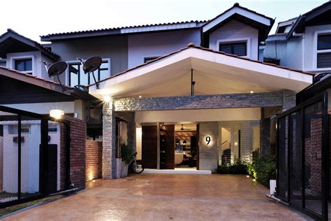 alam impian terrace house treated   contemporary design