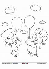 Balloon Kidzezone Sheet sketch template