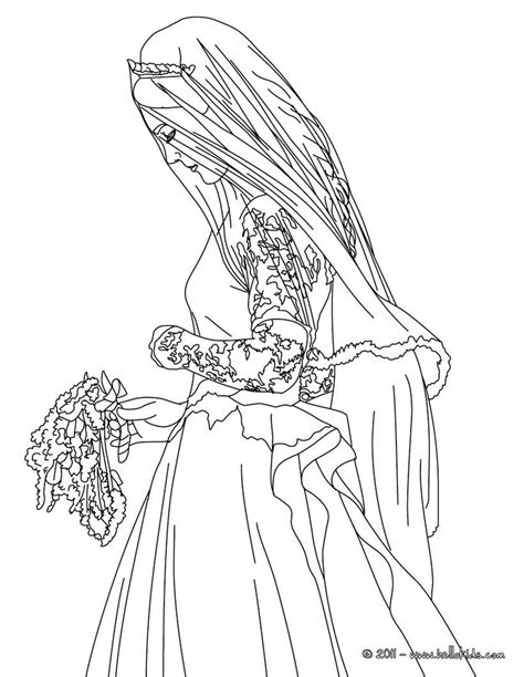 wedding dress coloring pages coloring home