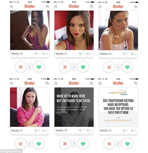 Fake Tinder Profiles Of Human Sex Trafficking Victims Used To Highlight