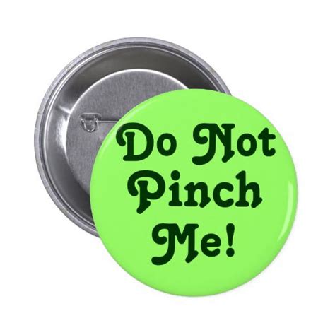 do not pinch me pin zazzle