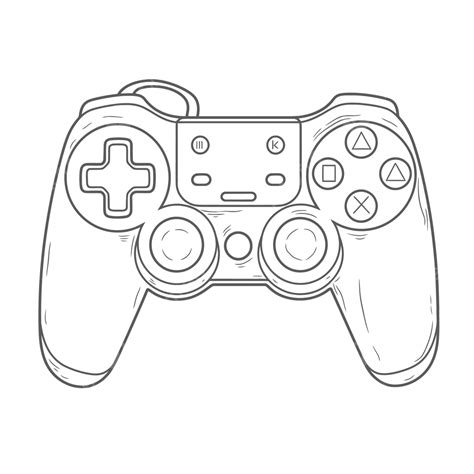 gaming controller outline coloring pages gaming controller coloring