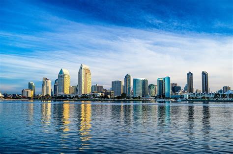 san diego california skyline high quality architecture stock