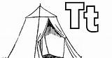 Tent Coloring sketch template