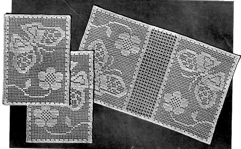 filet crochet pattern archives vintage crafts