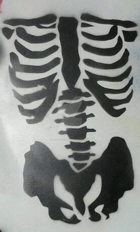 skeleton stencil  munna chan  deviantart